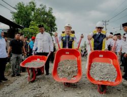Wagub Jihan Nurlela Awali Perbaikan Ruas Jalan Bandar Jaya – Simpang Mandala