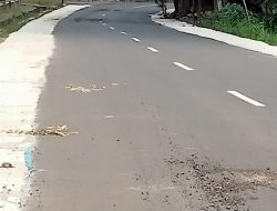 Baru Selesai, Jalan Gedong Dalam–Kota Gajah Rp 2 Miliar Sudah Rusak 