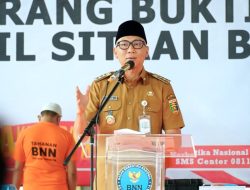 Tegaskan Perang terhadap Narkotika, Pemprov Lampung Bersama BNNP Lampung Musnahkan Barang Bukti Narkotika