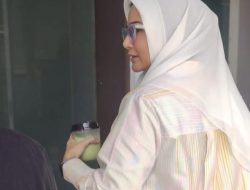 Nanda Indira menjalani pemeriksaan di Kantor Kejaksaan Tinggi Kejati Lampung