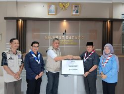 Peduli Bencana, Kwarcab Lambar Serahkan Dana Bumbung Kemanusiaan melalui Kwarda Lampung 