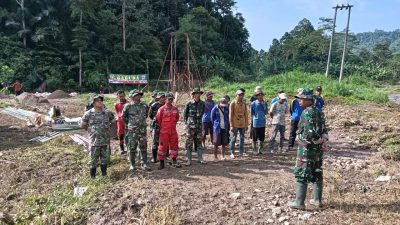 Jembatan Gantung Garuda di Way Umbar Tanggamus Capai 45 Persen, Pangdam XXI: Akses Warga Jadi Prioritas