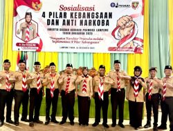 Cegah Narkoba Sejak Dini, Kwarda Lampung Sosialisasikan 4 Pilar Kebangsaan