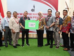 Ketua Kwarda Lampung Pimpin Penyerahan Bantuan Kemanusiaan