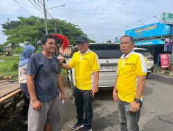 Angin Puting Beliung Porak-Porandakan Pasar Kotabumi, Aprozi Alam Turun Tangan Beri Bantuan Langsung