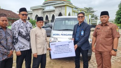 BRI Kantor Cabang Bandarjaya Serahkan Bantuan TJSL Mobil Pengangkut Sampah untuk Yayasan Pendidikan Fantribhakti Lampung Tengah