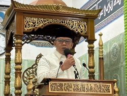 Sekdakab Way Kanan Hadiri Sholat Ied Bersama Di Masjid At-Taqwa Blambangan Umpu