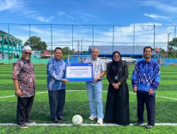 Komitmen Dukung Sarana Olahraga dan Pendidikan Karakter Generasi Muda, BRI Kanca Bengkulu Bangun Lapangan Mini Soccer untuk Yayasan Al-Fida Bengkulu Melalui CSR