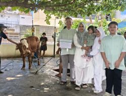 Penuh Kebersamaan, Masjid Al Iman Bandar Lampung Laksanakan Prosesi Qurban 1447 H