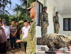 Aksi Push-Up & Pantun Mayjen Kristomei Sianturi