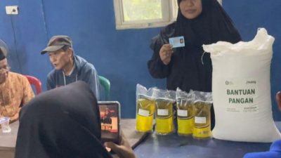 Pemerintah Pekon Bandung Baru Barat Salurkan Bantuan Pangan untuk 282 Keluarga Penerima Manfaat
