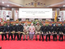 Hadiri Paripurna HUT ke-344 Kota Bandar Lampung Gubenur Apresiasi Kinerja Pemkot 