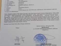 Tegur Tetangga yang Masih Berkumpul hingga Dini Hari, Warga Kedamaian Bandar Lampung Laporkan Dugaan Ancaman Pembunuhan