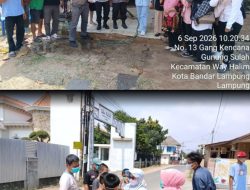 Waspada Dampak Erupsi Anak Gunung Krakatau, Puskesmas Way Halim II Bagikan Masker kepada Masyarakat