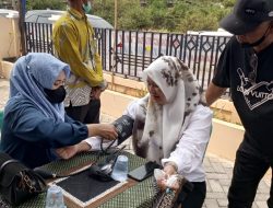 Tim P3K Puskesmas Rajabasa Indah Dampingi Pembagian Beras Bantuan Pemerintah Kota Bandar Lampung