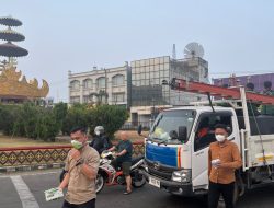 Gerindra Lampung Bagikan 15.000 Masker Gratis untuk Warga, Antisipasi Dampak Aktivitas Gunung Anak Krakatau