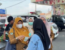 Puskesmas Way Kandis Edukasi Warga dan Bagikan Masker Terdampak Abu Vulkanik Anak Krakatau
