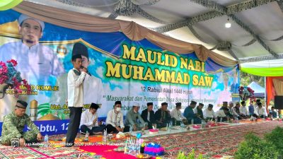 Maulid Nabi Muhammad SAW di Sukajaya Lempasing Meriah, Bupati Nanda Indira Apresiasi Kekompakan Warga