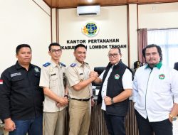 Ketua DPW Persadin NTB Lukman Aprizal, SH., Bersama Ketua DPC Lombok Tengah Ahmad Subandi Idris, SH. dan Jajaran Silaturahmi ke Kantor BPN Kabupaten Lombok Tengah