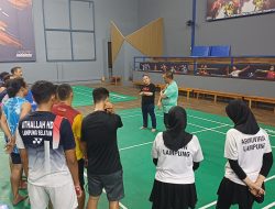 Tim Bulutangkis PWI Lampung Targetkan 1 Emas dan 1 Perak di Porwanas 2027