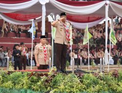 Gubernur Rahmat Mirzani Djausal Ajak Pramuka Perkuat Pengabdian dan Dukung Swasembada Pangan